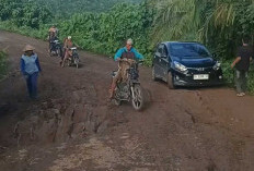 Musim Hujan Datang, Kondisi Jalan Poros Tebing Tinggi-Pendopo Memprihatinkan