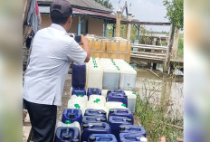 Pindahkan Jeriken BBM Agar Tak Ganggu Proses Belajar, Untuk Operasional Alat Berat Program Cetak Sawah