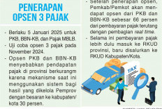 November Uji Coba Opsen 3 Pajak, Porsi Provinsi Berkurang, Kabupaten/Kota Bertambah