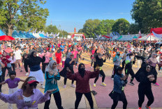 Senam Enerjik dan Musik Meriah Iringi Jalan Sehat HUT ke-30 Sumatera Ekspres, Hadiah Melimpah Bikin Goyang