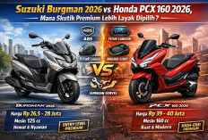 Suzuki Burgman 2026 vs Honda PCX 160 2026, Adu Skutik Premium dengan Karakter Berbeda