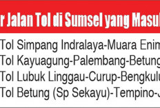 4 Jalan Tol di Sumsel Masuk PSN Terbaru, Ruas Muara Enim-Lahat Masih Harus Bersabar