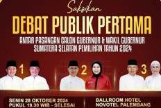 SAKSIKAN! Debat Publik Calon Gubernur Sumsel 2024 Malam Ini: Visi Misi 3 Kandidat untuk Kemajuan Sumsel