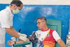 Lapas Kayuagung Gelar Donor Darah Semarak HUT RI ke-80