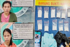 Dalih Hidupi Keluarga, 2 IRT di Sekayu Muba Bisnis Sabu-Sabu