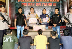 Lima Kawanan Rampok Satroni Toko Kelontongan di OKUT, Ancam Penjaga Toko dengan Badik Kini Ditangkap Polisi