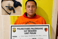 Polisi Tangkap Pelaku Pengancaman di Taman Indah Palembang, Telusuri Asal Pistol  Revolver Pabrikan