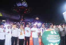 Tugu Air Mancur Palembang Darussalam Landmark Baru Kota Palembang, Ini Makna Filosofinya 