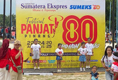 Lomba Joget TikTok Viral Memeriahkan Festival Panjat Pinang 80 Sumatera Ekspres di Palembang