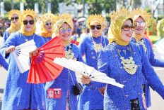 Peringatan Hari Kebaya Nasional Tingkat Sumsel Berlangsung Meriah, Ini Penampakannya