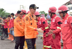 OKI Siap ‘Tempur’ Karhutla, Bupati Muchendi Pimpin Apel Kesiapsiagaan Personel dan Peralatan Pendukung