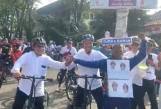 Usai Subuh dan Yasinan Bersama, Yudha-Bahar Gowes ke KPU Palembang. Jadi Pendaftar Pertama