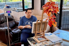 Tak Lelah Berkarya, SBY Tetap Melukis Meski Dirawat di RSPAD