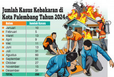 Kebakaran di Palembang Capai 286 Kasus 