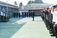 Pimpin Apel Pagi di Rutan Palembang, Ini Arahan Kakanwil Kemenkum HAM Sumsel