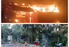 Kebakaran Hebohkan Desa Terusan, Rumah Warga Ludes Terbakar Saat Dini Hari