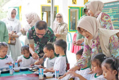 Kenalkan Pola Makan Sehat ke TK Kartika  II-33 Kodim