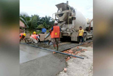 Ratakan Pembangunan di Desa Muara Bahar