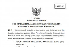 SAH! MK Tolak Permohonan PPPK Diubah Jadi PNS, Seperti Ini Statusnya di Putusan Terbaru