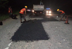 Gerak Cepat BBPJN Sumsel Perbaiki Jalan Rusak di Km 32 Indralaya, Warga Apresiasi Respons Cepat