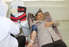 Polres Lahat Selenggarakan Giat Donor Darah,  Aksi Kemanusiaan dan Semangat Gotong Royong