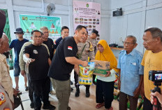 Polres Prabumulih Salurkan Ratusan Paket Bansos Melalui Baksos On The Road