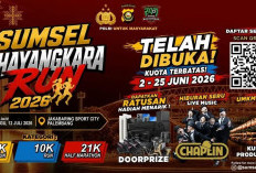  Sumsel Bhayangkara Run 2026 Lintasi Ikonik Kota Palembang, Jembatan Ampera hingga Gedung Presisi Polda Sumsel