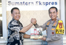 Kunjungi Sumatera Ekspres, Kapolda Sumsel Tegaskan Media Mitra Strategis