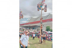 Panjat Pinang Jadi Puncak Perayaan HUT RIke-80 