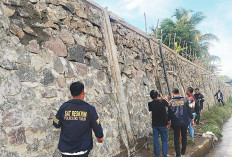 Kualitas Talud Senilai Rp 15 M  Dicek Tim Pidkor Polres OKU Timur, Usai Mencuat Keluhan Masyarakat