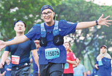 Nikmati Lari, Target 10K Finish 60 Menit, 6 Pegawai KPKNL Lahat Ikut Sumeks Musi Run 2024