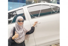 Jalan Sehat HUT Ke-30 Sumatera Ekspres Ajang Reuni, Masdarwati Elus-Elus Hadiah Mobil: Siapa Tahu Milik Saya