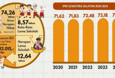 Pertumbuhan IPM Sumsel 2024 Alami Percepatan, Semua Dimensi Pembentuk Meningkat