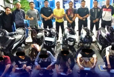 Balap Liar Dibubarkan, Belasan Motor Diamankan Polisi