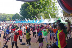 Rama Aggata Sukses Kobarkan Semangat Ribuan Peserta Jalan Sehat, Sesi Zumba Jadi Pusat Perhatian