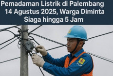 Wilayah Kena Pemadaman Listrik di Palembang Kamis 14 Agustus 2025, Warga Diminta Siaga hingga 5 Jam
