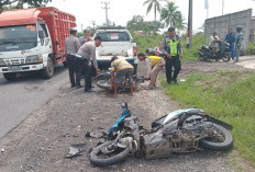Truk Fuso Gagal Menanjak di OKU Timur, Mundur 200 Meter, Dua Remaja Tewas Tertabrak