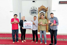 Masjid Al Azhar Cidawang Kini Lebih Sejuk, Bank Sumsel Babel Martapura Salurkan CSR 5 Unit AC