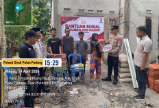 Polsek SP Padang Salurkan Bantuan untuk Korban Kebakaran di Tanjung Alai
