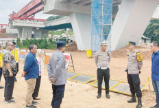 Kapolres Banyuasin Cek Jalur Alternatif Tol Palembang–Betung, Pastikan Mudik Lebaran Aman dan Lancar