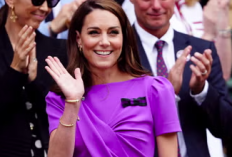Kate Middleton Tampil Menawan Bergaun Ungu di Final Tunggal Putra Wimbledon