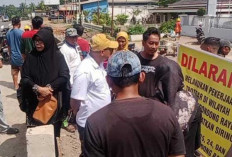 Aksi Damai Warga Banyuasin III: Tuntut Pembuatan Siring di Proyek Trotoar