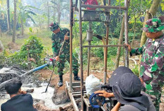 Warga Sugihwaras Nikmati Air Bersih Sumur Bor Airnya Bening Berkat Program TMMD 