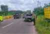 Kijang 'Adu Kambing' Dengan Truk di Jalan Lintas Palembang-Prabumulih, 2 Orang Luka Berat