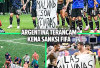 Spanduk Politik Warnai Euforia Argentina, FIFA Bakal Jatuhkan Sanksi 