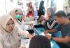 Dinkes Wajibkan Pengunjung CFD Kayuagung Periksa Tensi dan Gula Darah