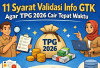  Validasi Info GTK 2026 Resmi Jadi Penentu, Ini 11 Syarat Wajib agar TPG Guru Cair Tepat Waktu