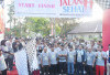 Siapkan Fisik dan Kesehatan Jelang Pilkada Kota Palembang, KPU Palembang Jalan Sehat Bersama Badan Ad hoc