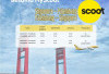 Scoot Mengudara, Bandara Internasional SMB II Palembang Tambah Rute ke Singapura