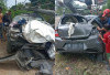 Diduga Mengantuk, Mobil Brio Hantam Tiang Listrik di Muratara, Dua ASN Bengkulu Luka-luka